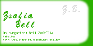 zsofia bell business card